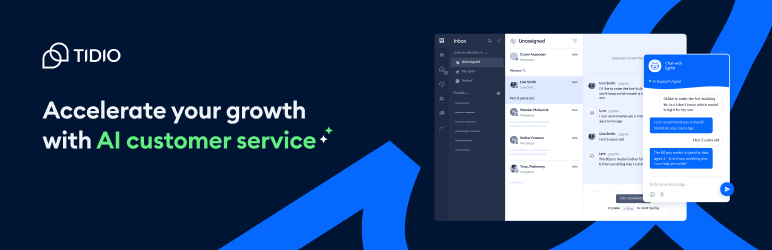 Tidio &ndash; Live Chat & AI Chatbots
