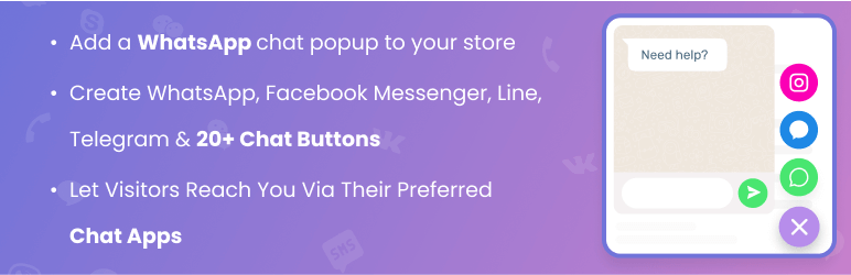 Floating Chat Widget: Contact Chat Icons, Telegram Chat, Line Messenger, WeChat, Email, SMS, Call Button &ndash; Chaty