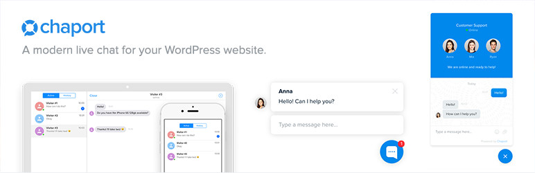 WP Live Chat + Chatbots Plugin for WordPress &ndash; Chaport